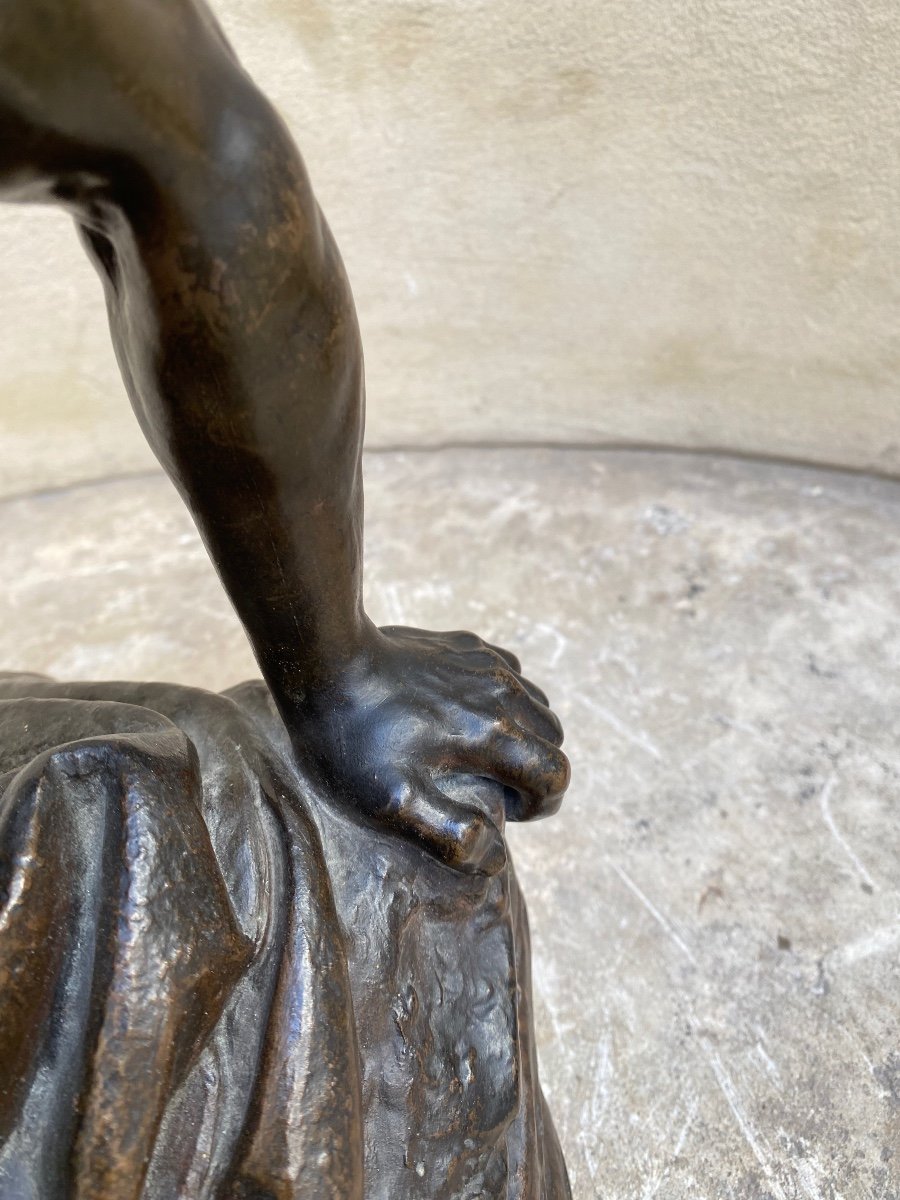 Wounded Achilles, Bronze By Ernst Herter Late 19th Century -photo-3