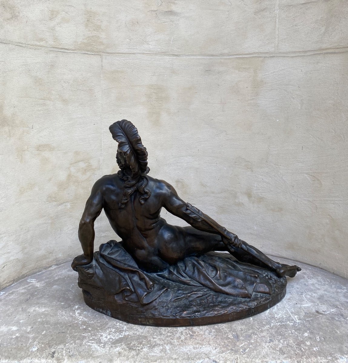Wounded Achilles, Bronze By Ernst Herter Late 19th Century -photo-4