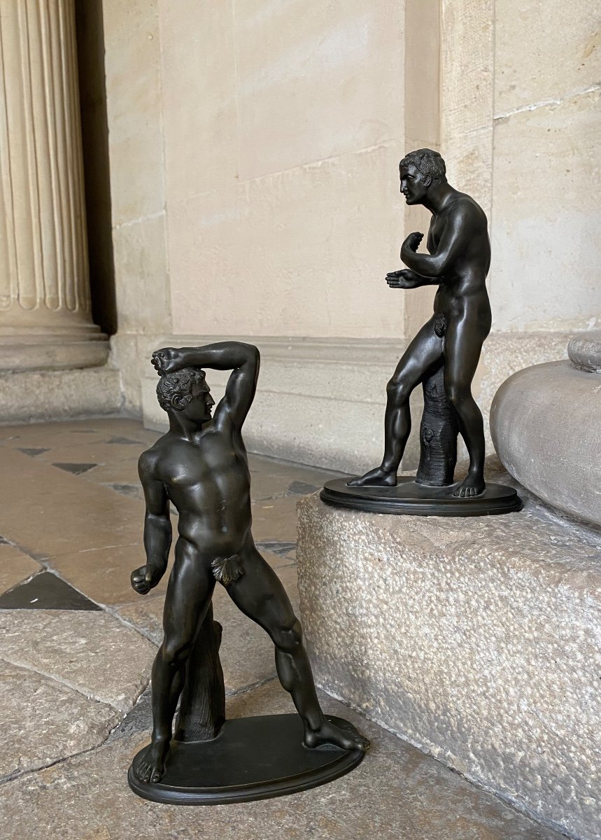 Creugas And Damoxenus, Bronzes After Antonio Canova 
