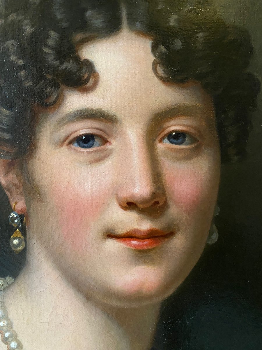 Portrait Of A Woman In Bust Around 1810, Nicolas Gosse (entourage Of)-photo-4