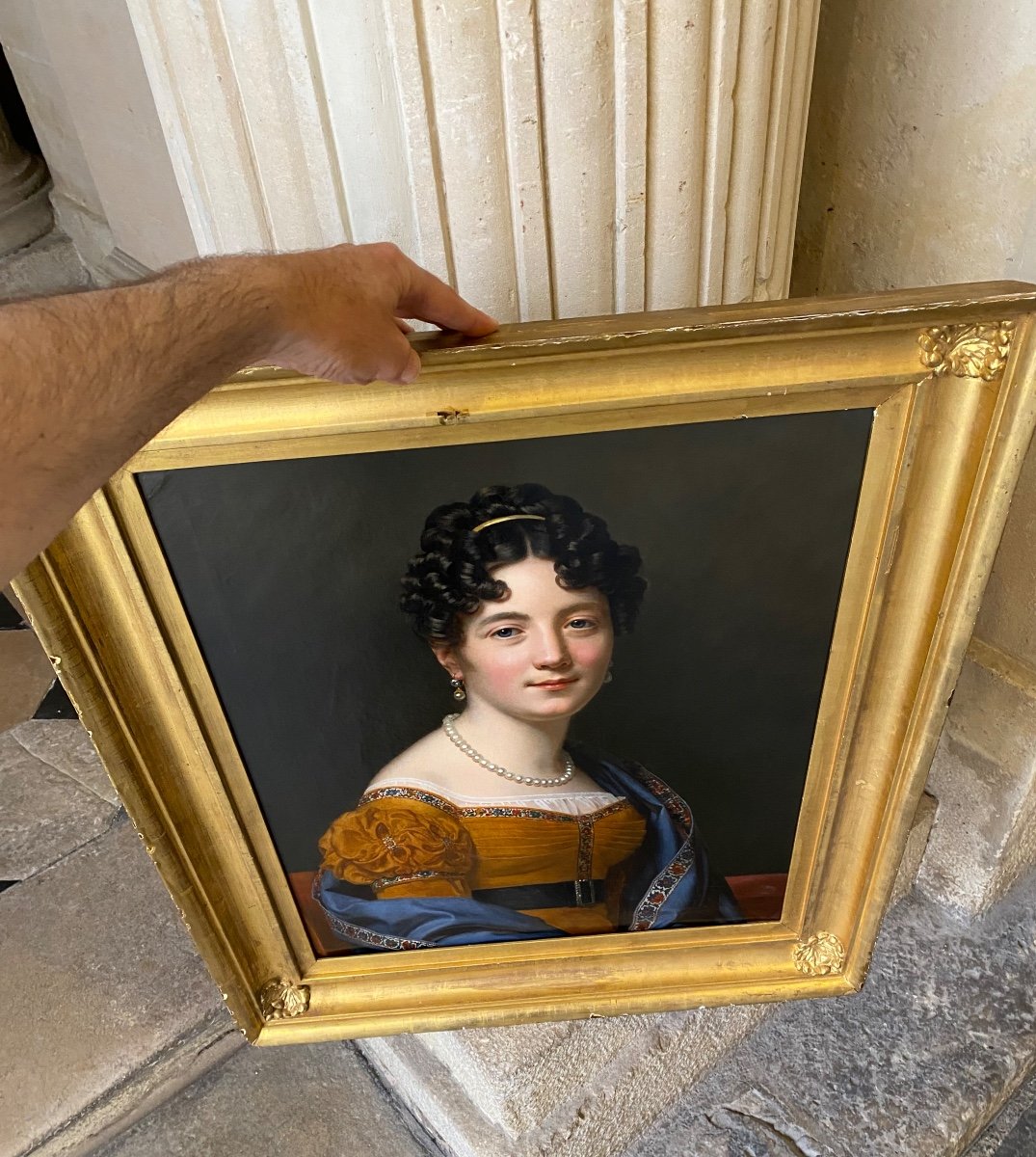 Portrait Of A Woman In Bust Around 1810, Nicolas Gosse (entourage Of)-photo-6