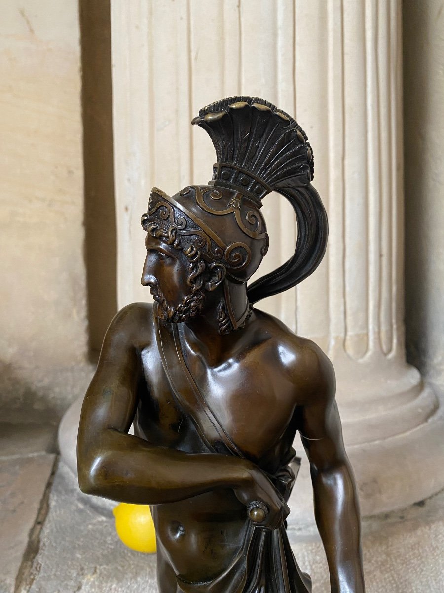 The Wrath Of Achilles, Large Bronze 19th Century -photo-3