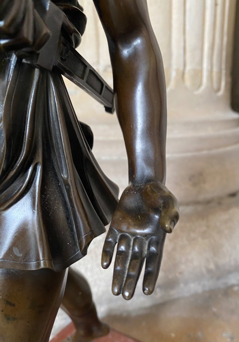 The Wrath Of Achilles, Large Bronze 19th Century -photo-4