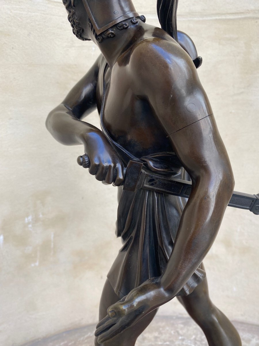 The Wrath Of Achilles, Large Bronze 19th Century -photo-2