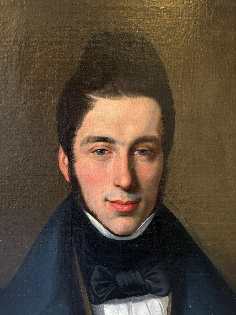 Portrait Of A Young Dandy Circa 1830-photo-2