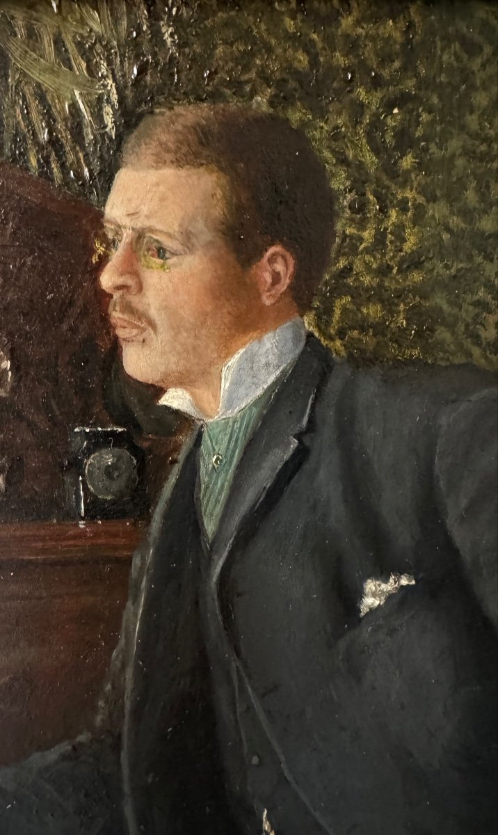 Portrait Of The Architect Otto Niebuhrs By Otto Huschke, 1894-photo-1