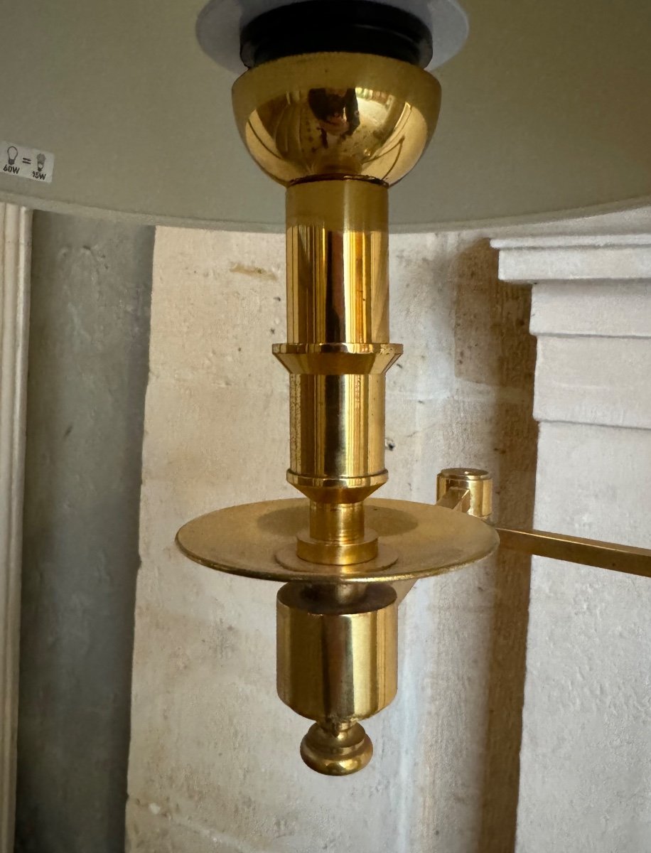 2 Reading Lights In Bronze And Gilded Brass From The 70s, Maison Baguès-photo-5