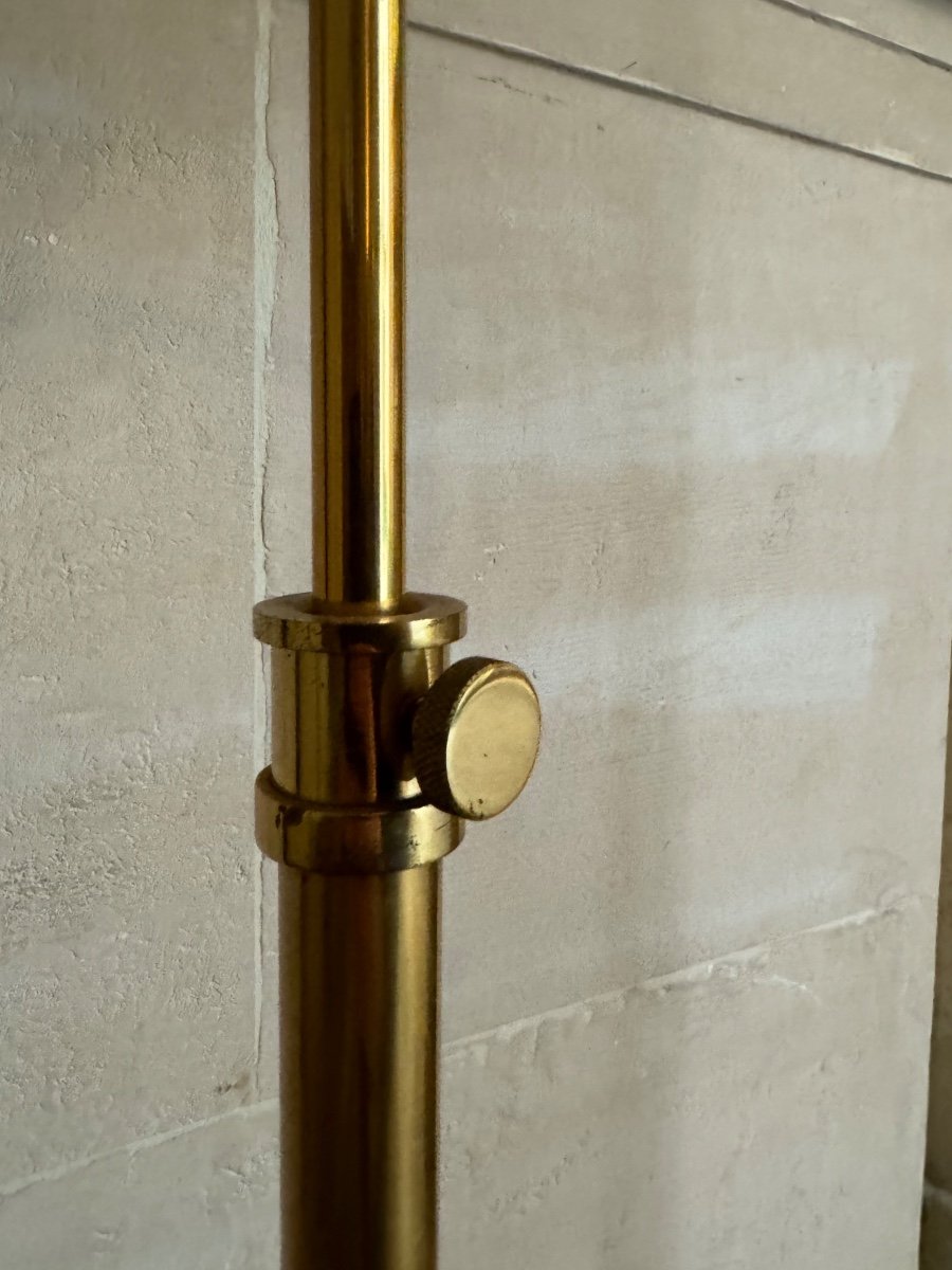 2 Reading Lights In Bronze And Gilded Brass From The 70s, Maison Baguès-photo-6