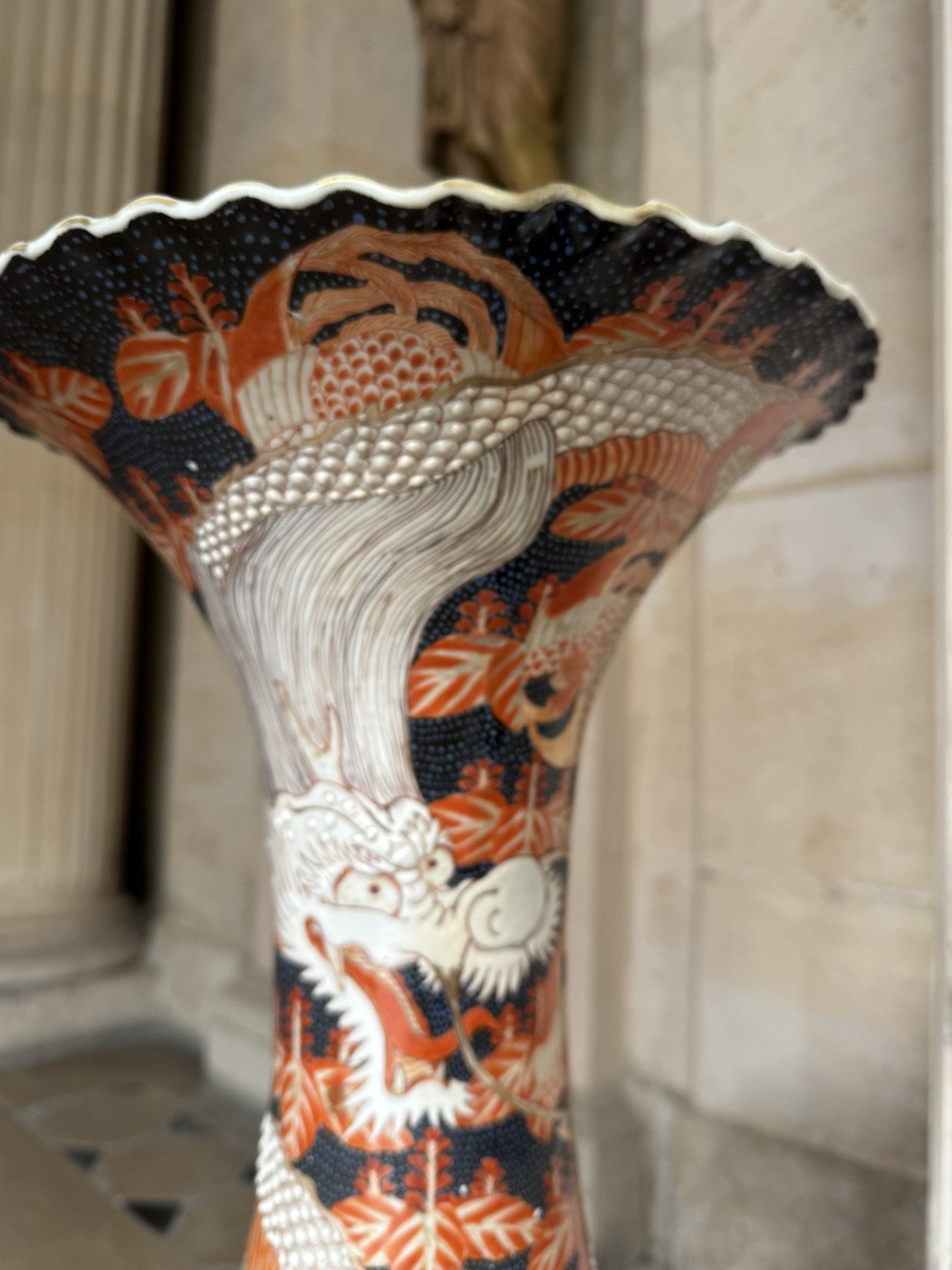 Pair Of Very Large 19th Century Japanese Porcelain Vases -photo-1
