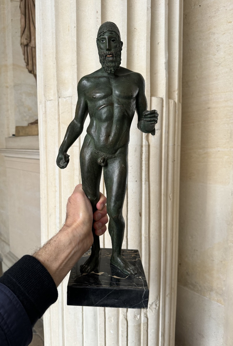Guerriers De Riace, Paire De Statuettes  D’Après L’Antique -photo-8