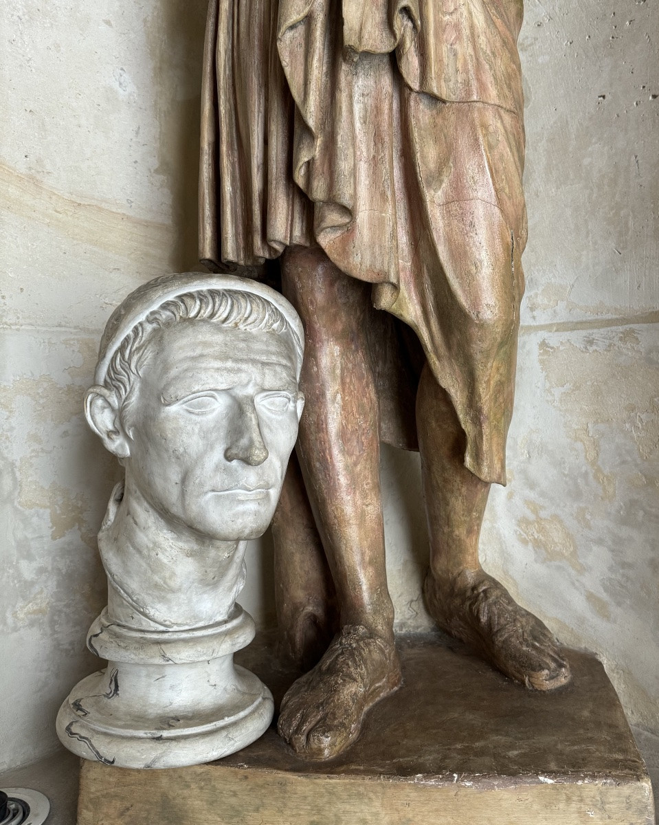 Bust Of Antiochus The Great, Moulage Du Louve, Early 20th Century -photo-5