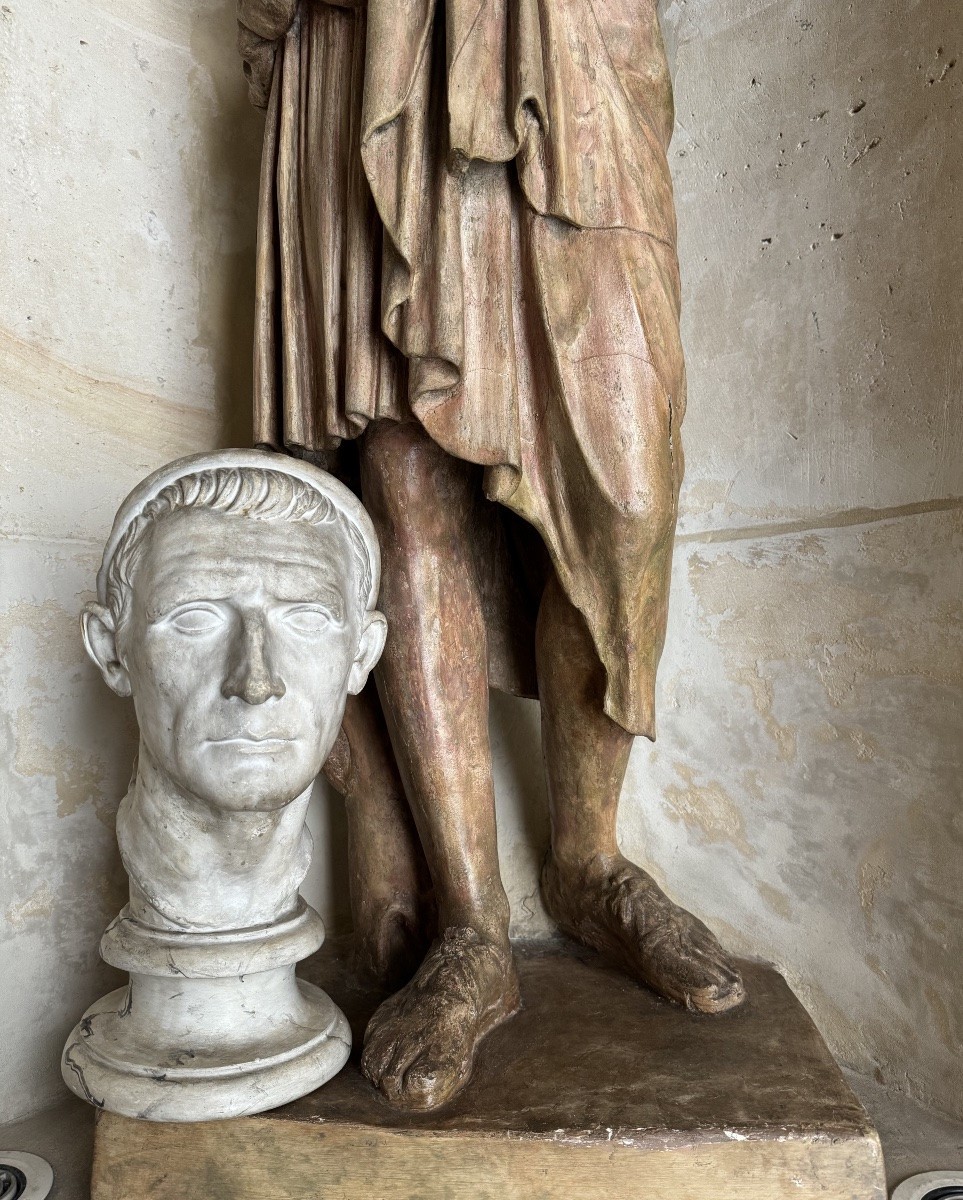 Bust Of Antiochus The Great, Moulage Du Louve, Early 20th Century 