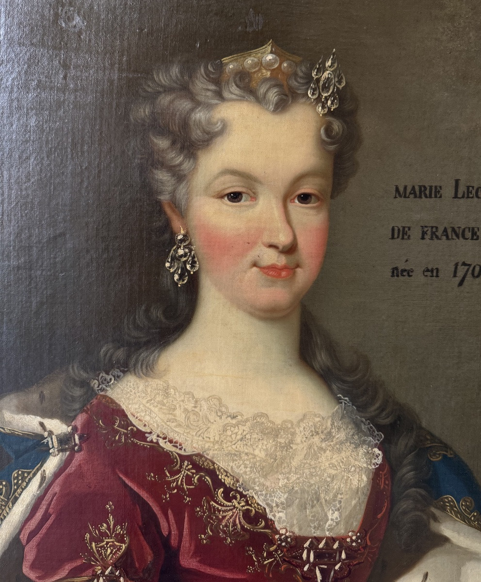Portrait De Marie Leczszynska, Reine De France, vers 1725/30-photo-1