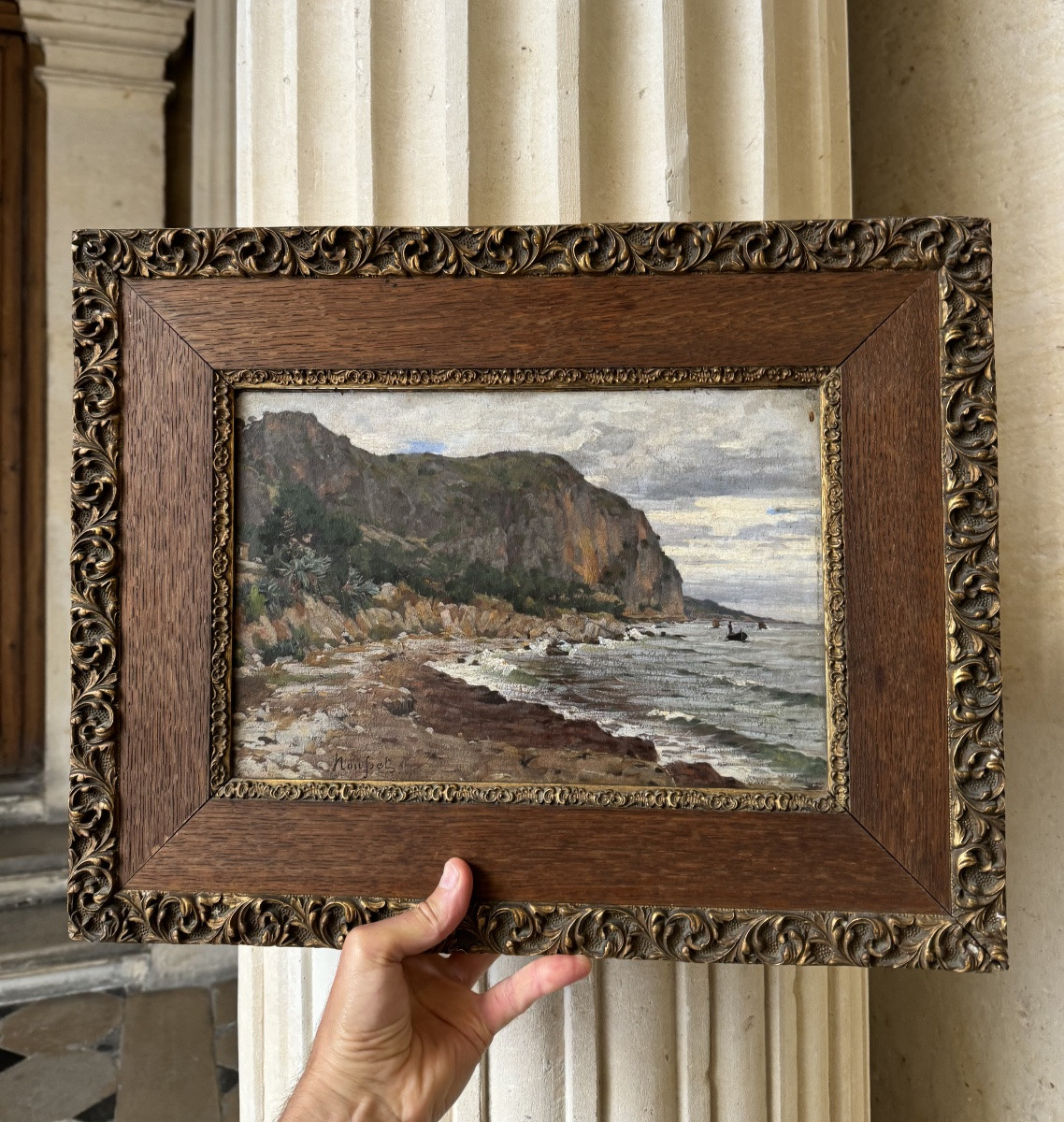 Bord De Mer À Beaulieu-Sur-Mer, J. Rousset 1876-photo-4