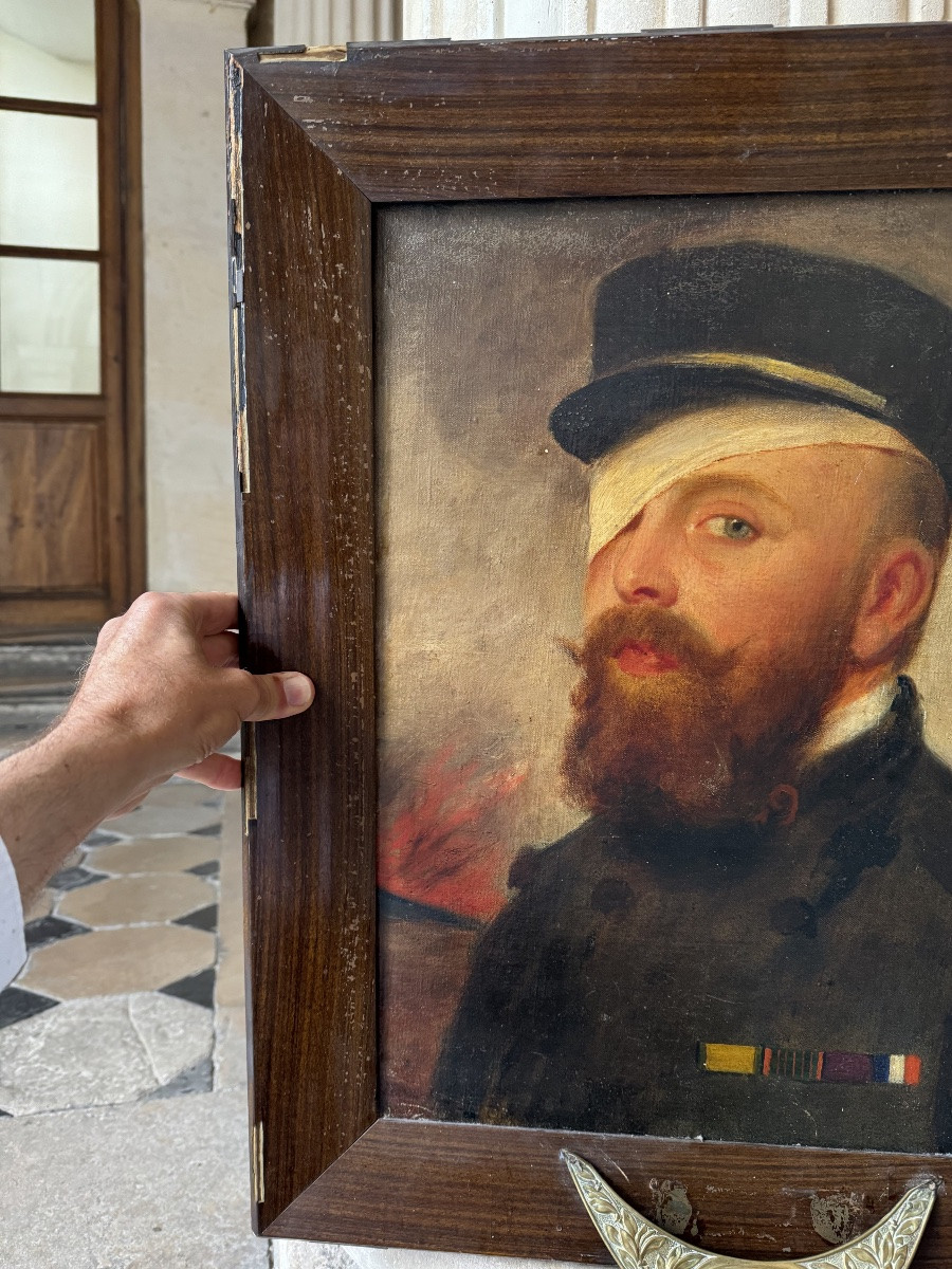Portrait d’André Melchissédec, Soldat et Artiste, daté 1915-photo-5