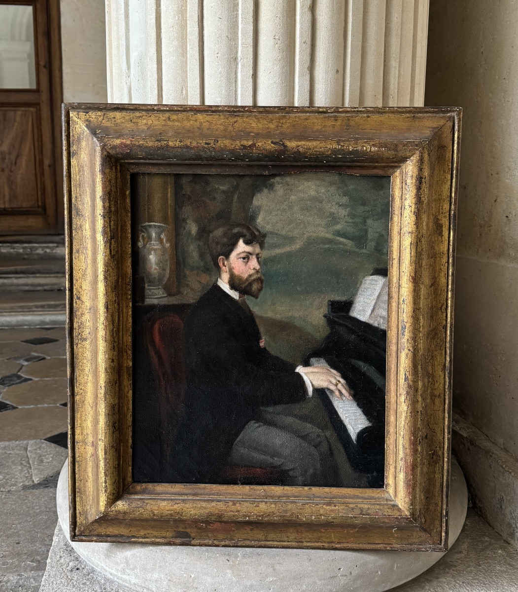 Portrait Of A Musician At The Piano, Circa 1890
