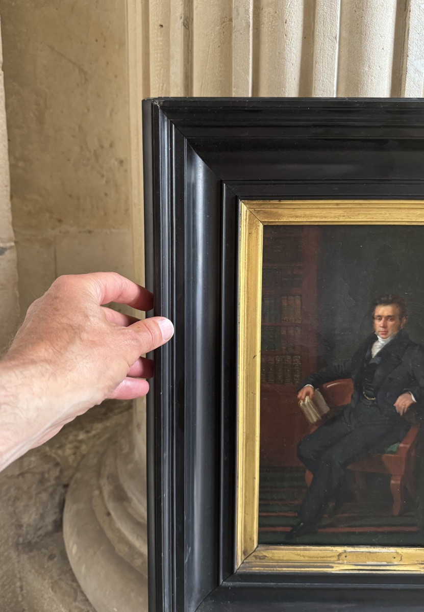 Portrait Of A Man In His Library, Circa 1830-photo-3