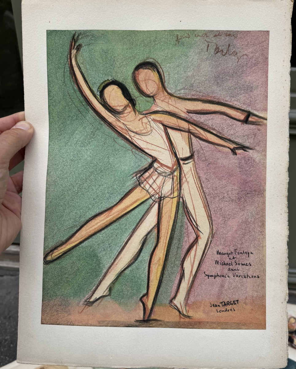 Margot Fonteyn, 14 Dessins Par Jean Target En 1948-photo-2