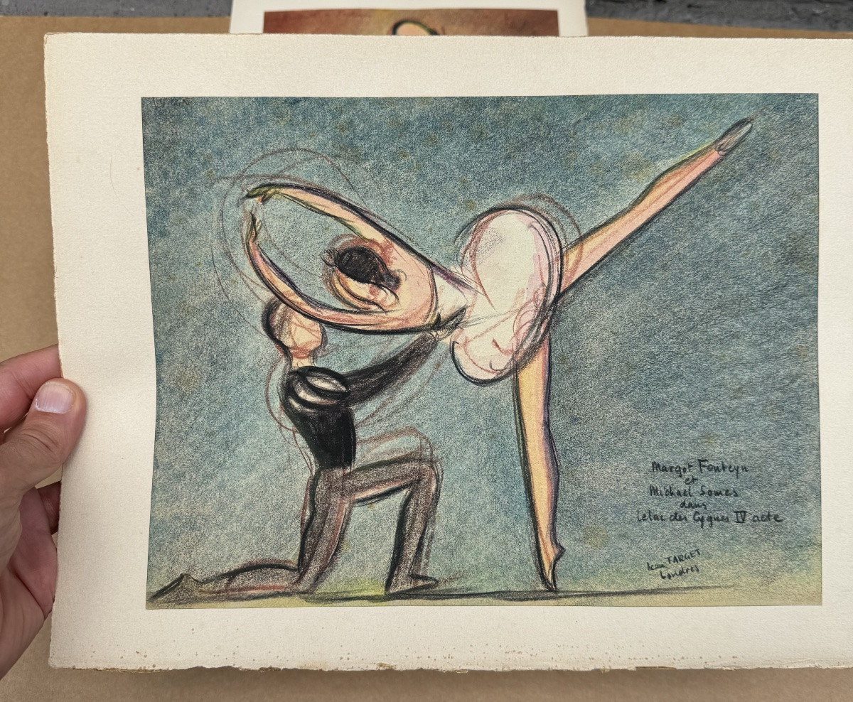Margot Fonteyn, 14 Dessins Par Jean Target En 1948-photo-5
