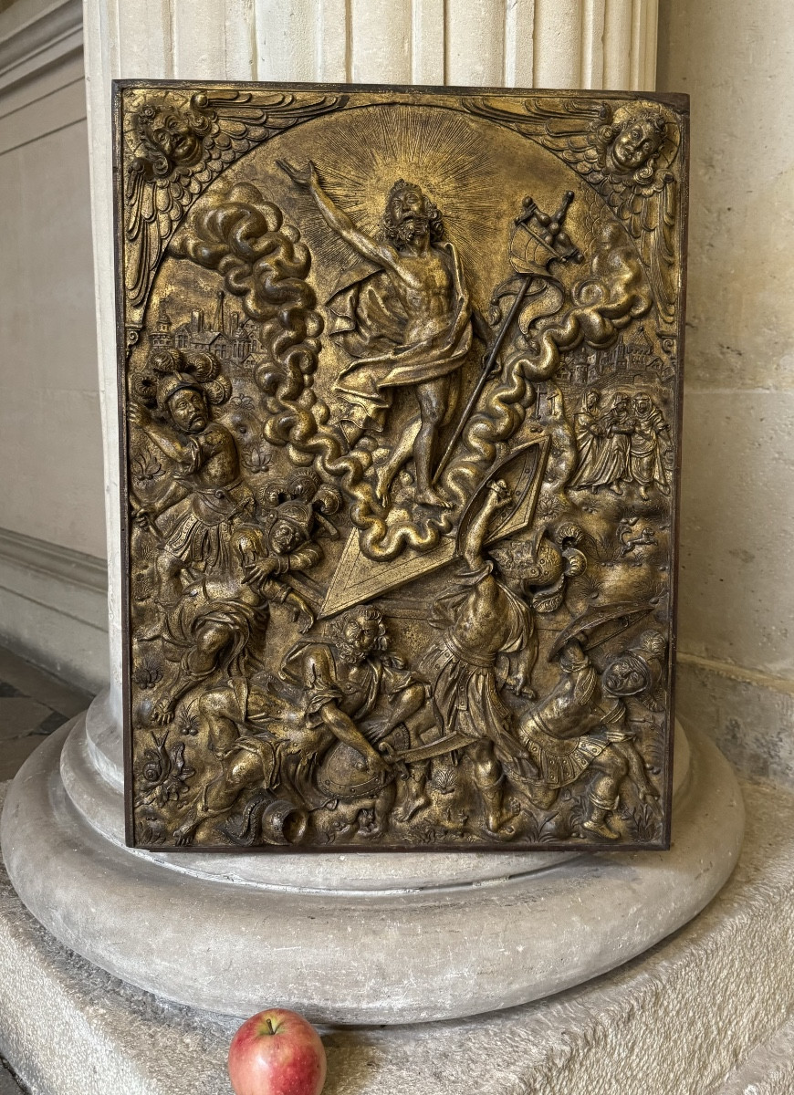 La Résurrection, Bois Doré Du 16ème Siècle 