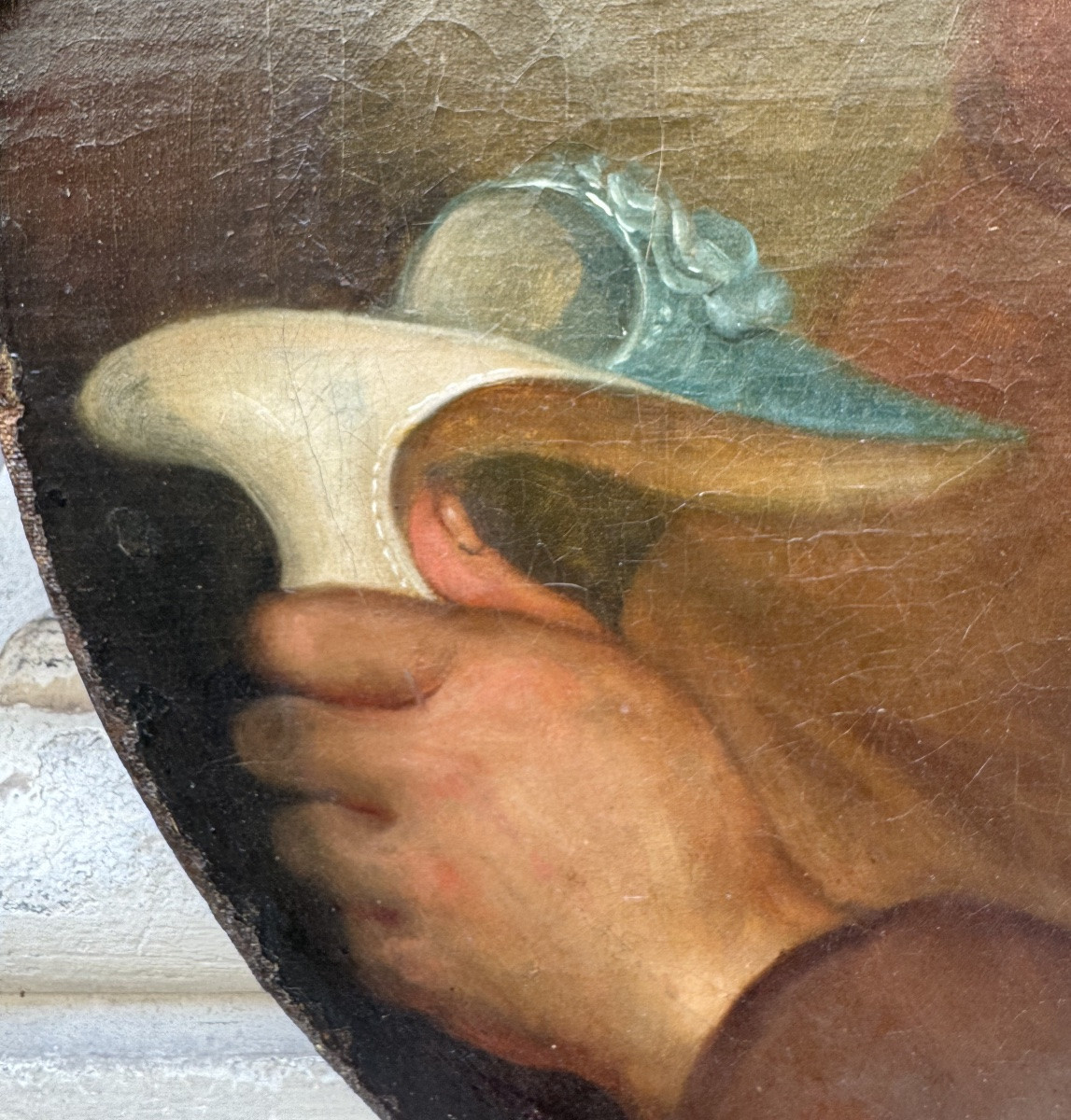 Laughing Monk Holding A Woman's Shoe, 17th Century -photo-3