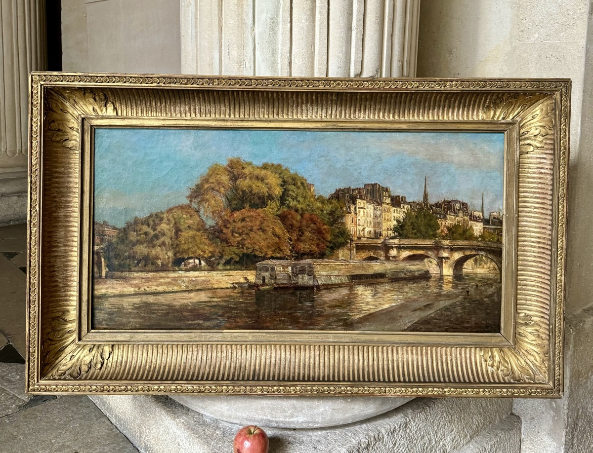 Vue De La Seine Et Du Pont Neuf, Fin 19ème Siècle 
