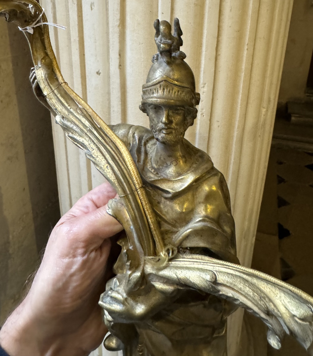 Pair Of Regency Style Bronze Wall Lights -photo-4