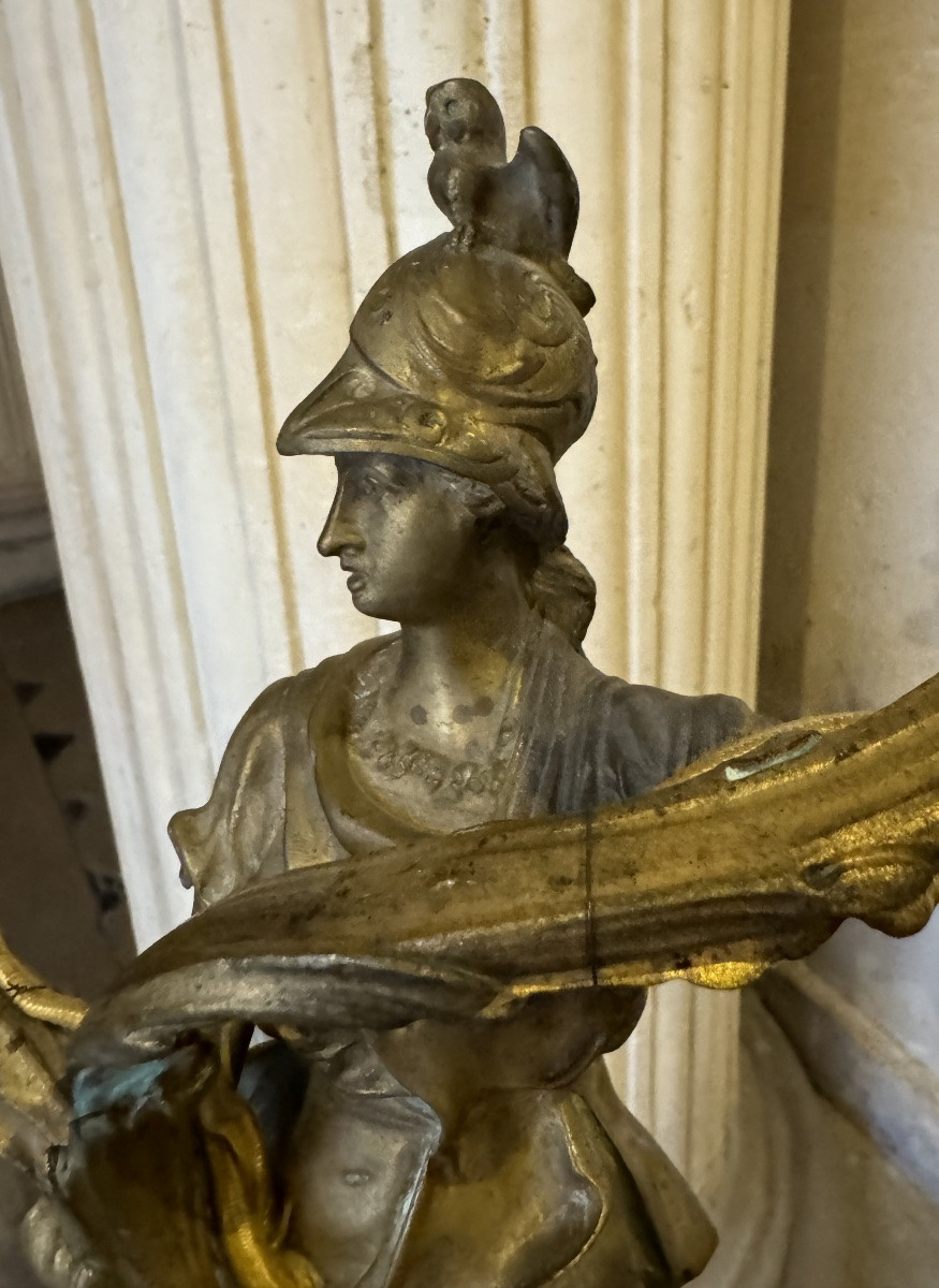 Pair Of Regency Style Bronze Wall Lights -photo-4