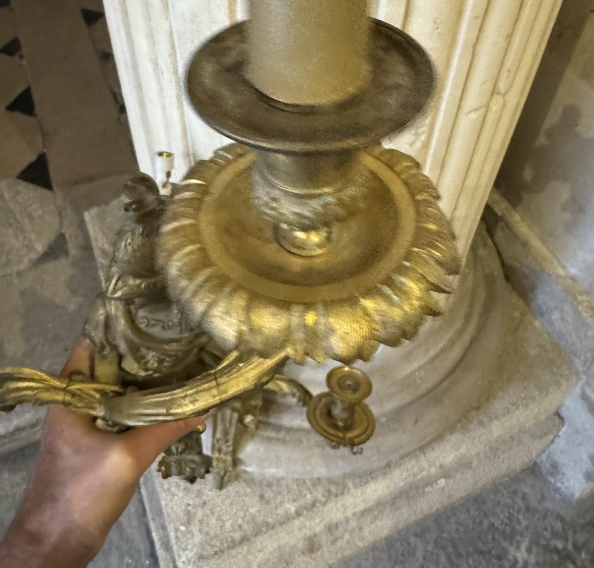 Pair Of Regency Style Bronze Wall Lights -photo-6