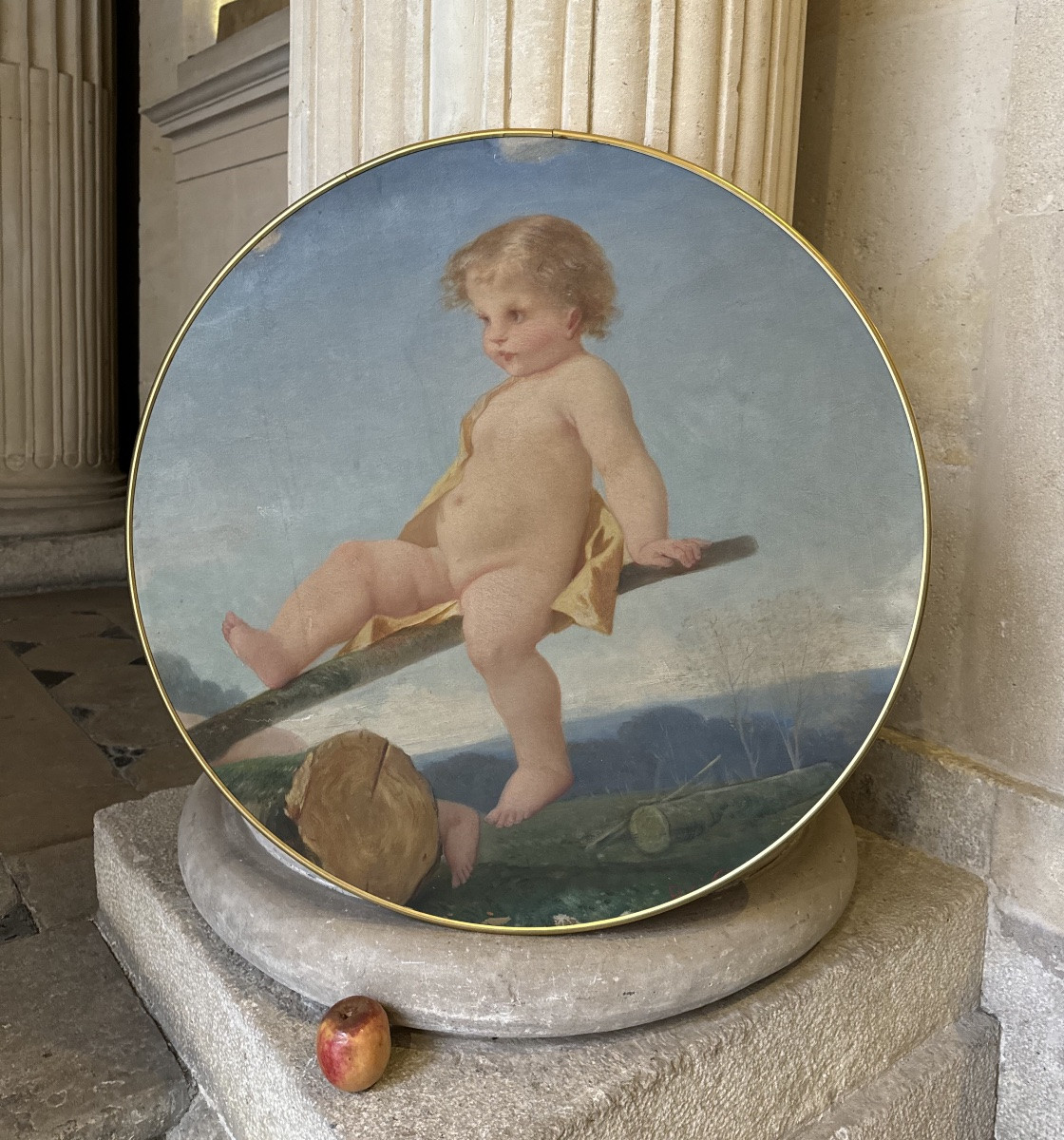 Children's Games, 4 Canvases Napoleon III Period, Pierre Cardin Collection -photo-4