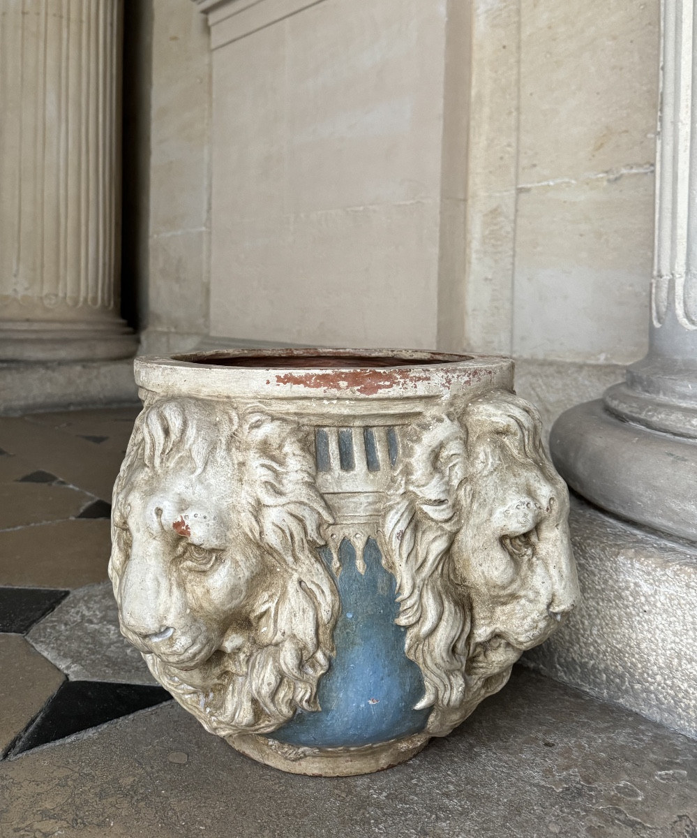 Grande Jardinière En Terre Cuite Fin 19ème Siècle