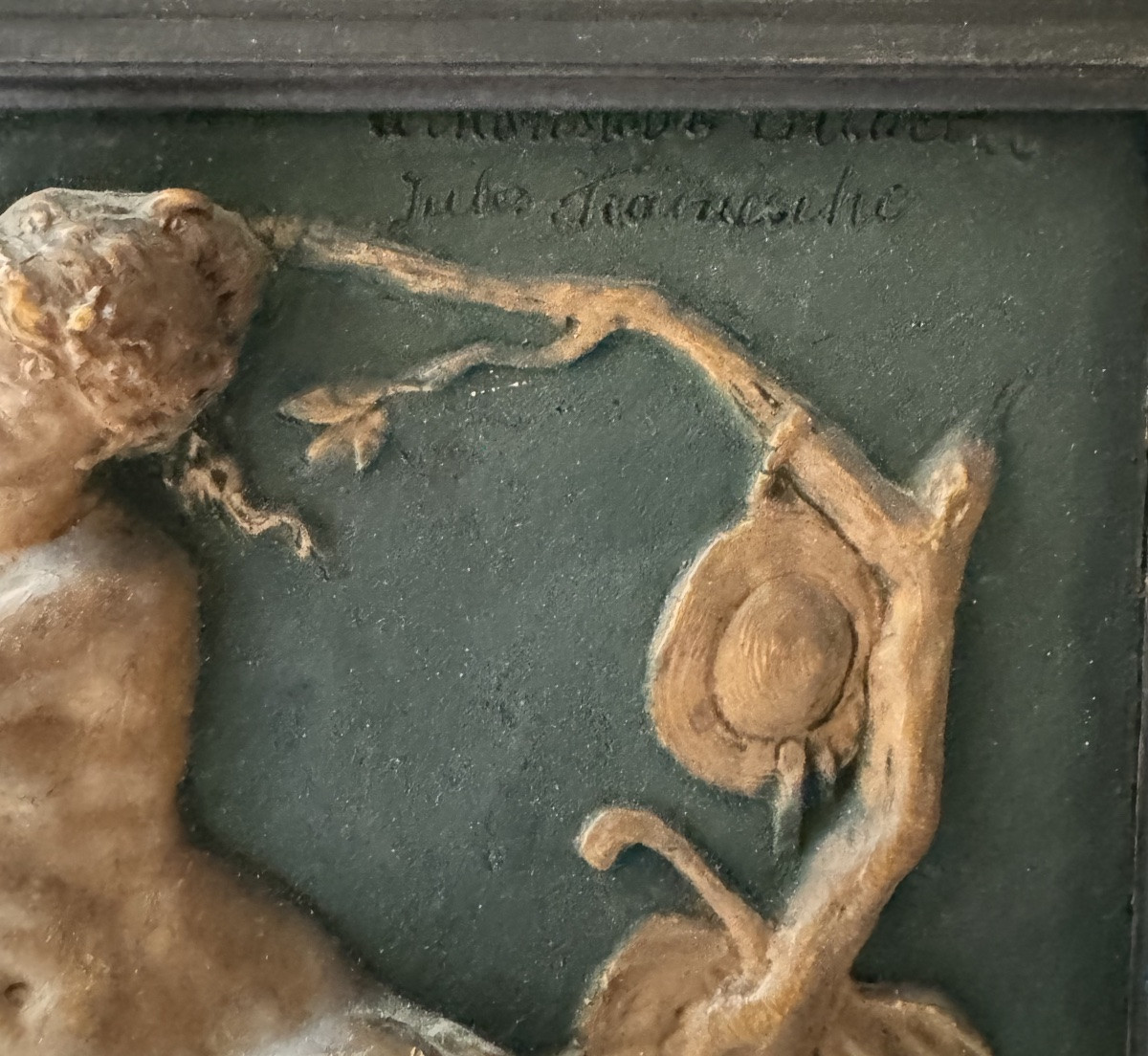 Paire De Bas-Reliefs Par Jules Franceschi -photo-1