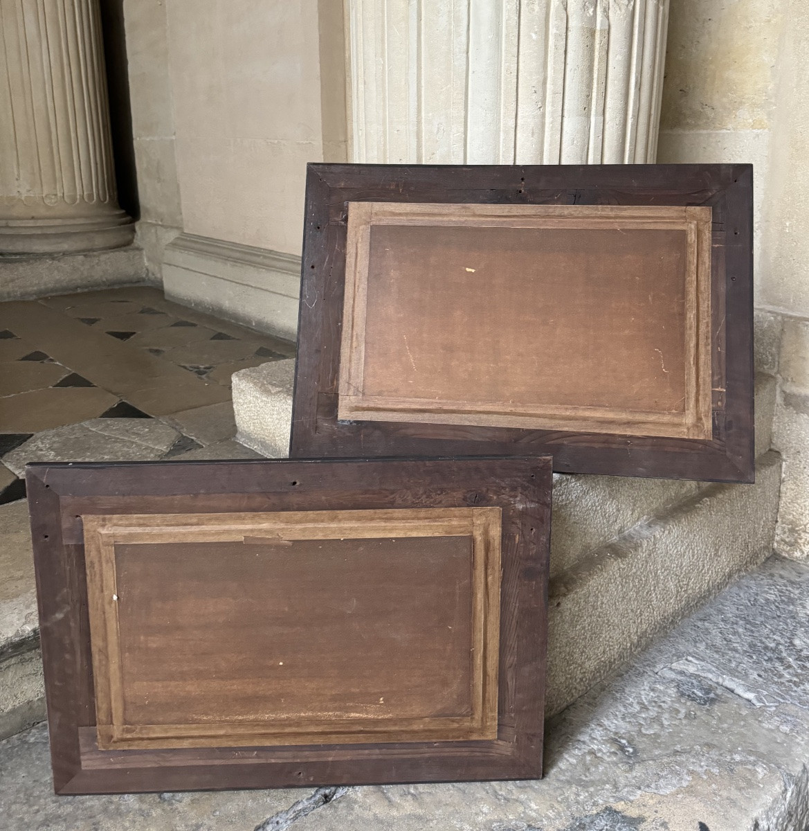 Paire De Bas-Reliefs Par Jules Franceschi -photo-6