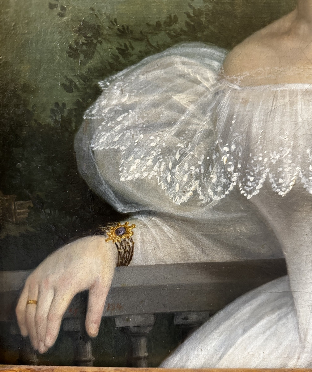 Portrait De Jeune Femme À La Coiffure À La Girafe, 1834-photo-2