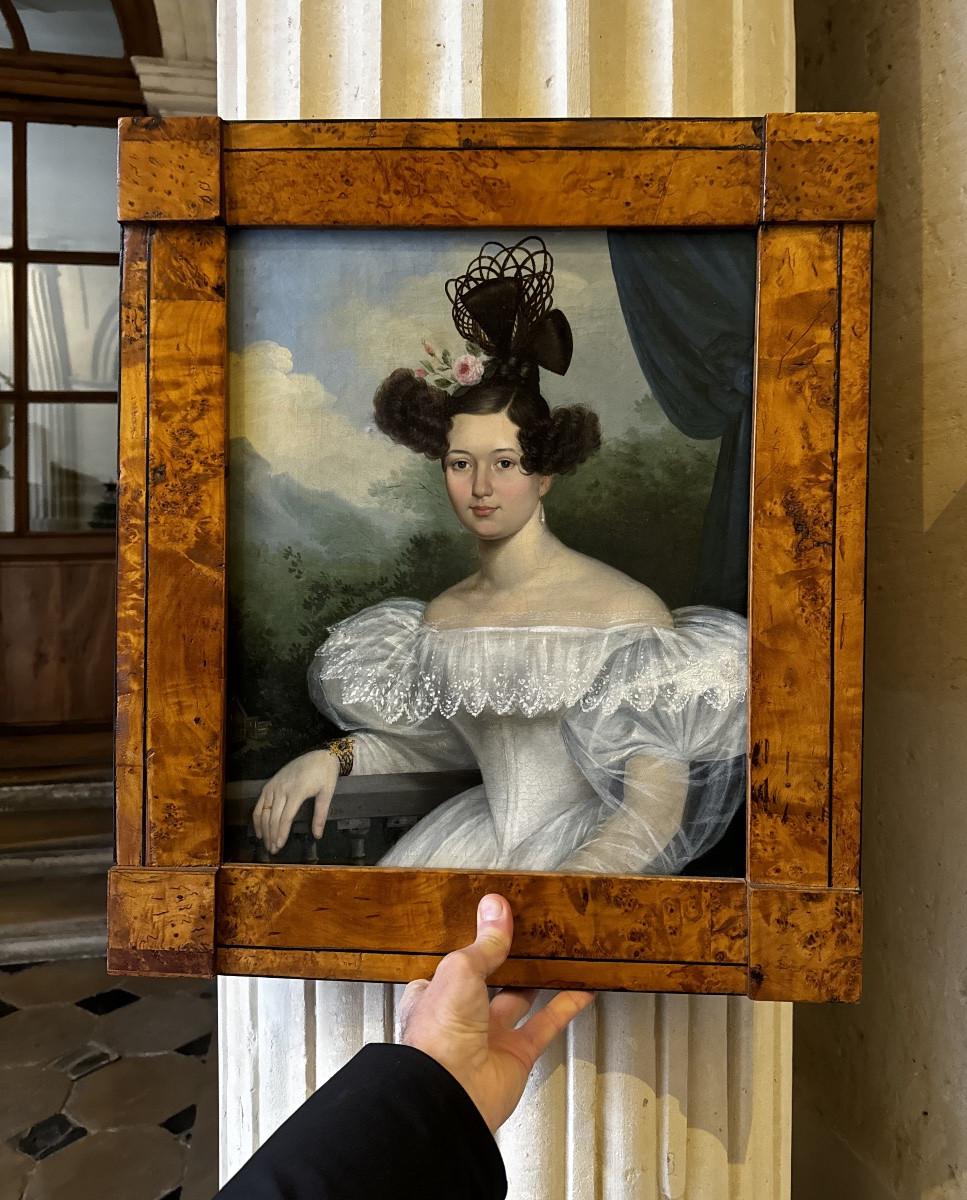 Portrait De Jeune Femme À La Coiffure À La Girafe, 1834-photo-5