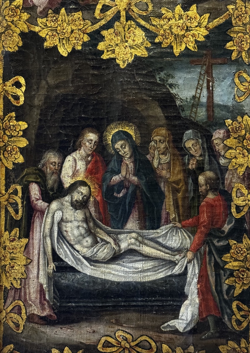 Scenes From The Life Of Christ, Pair Of Oil Paintings, Late 17th Century-photo-1