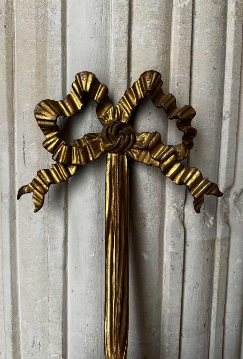 Pair Of Giltwood Wall Lights In The Louis XVI Style-photo-2