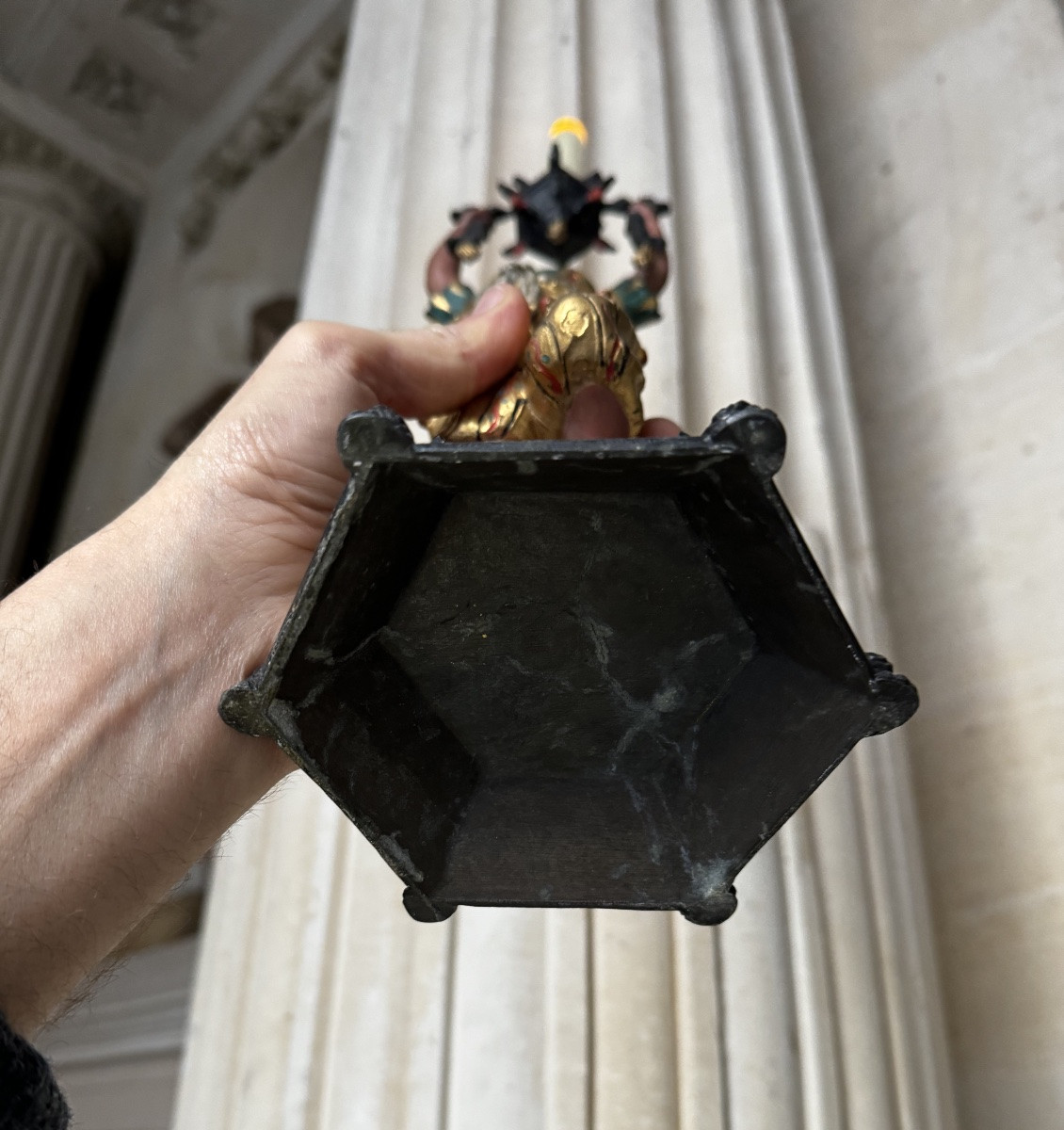 Orientalist Candlestick, Mid-19th Century -photo-6