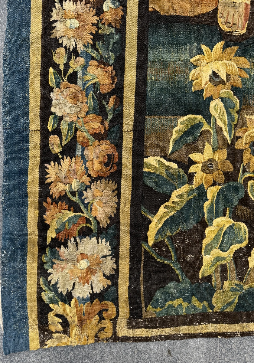 Le Couronnement d’Hester, Tapisserie d’Aubusson Fin 17ème Siècle-photo-4