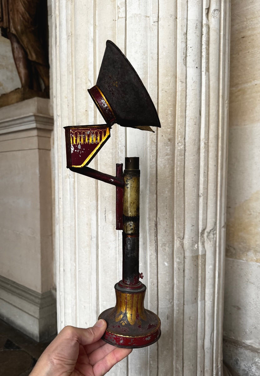 Paire De Lampes À Huile Début 19ème Siècle -photo-4