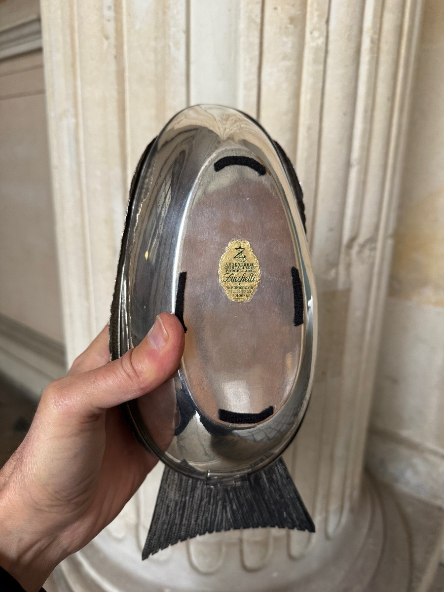 Boîte En Métal Argenté, Italie 1960-photo-6