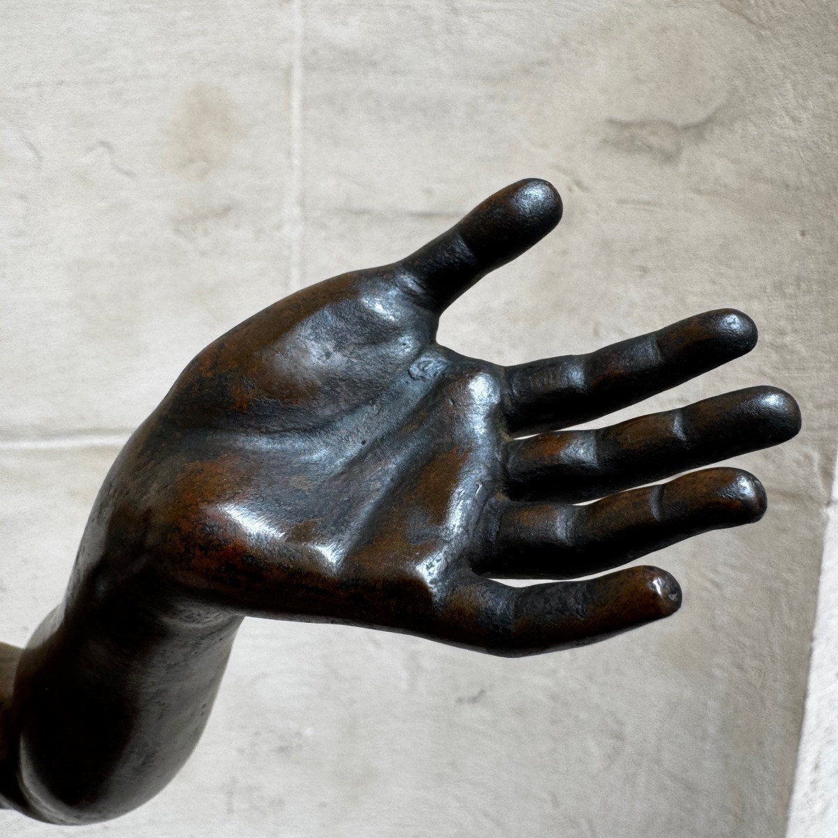 Young Man Praying. Bronze After The Antique-photo-4