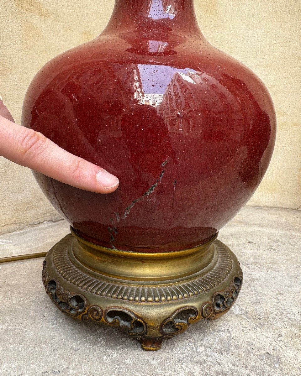 Paire De Lampes À Pétrole, Maison Gagneau Fin 19ème Siècle -photo-2