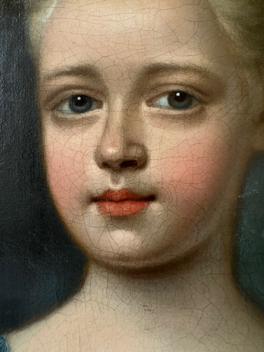 Jeune Fille A l’Ecureuil, Époque Louis XV -photo-3