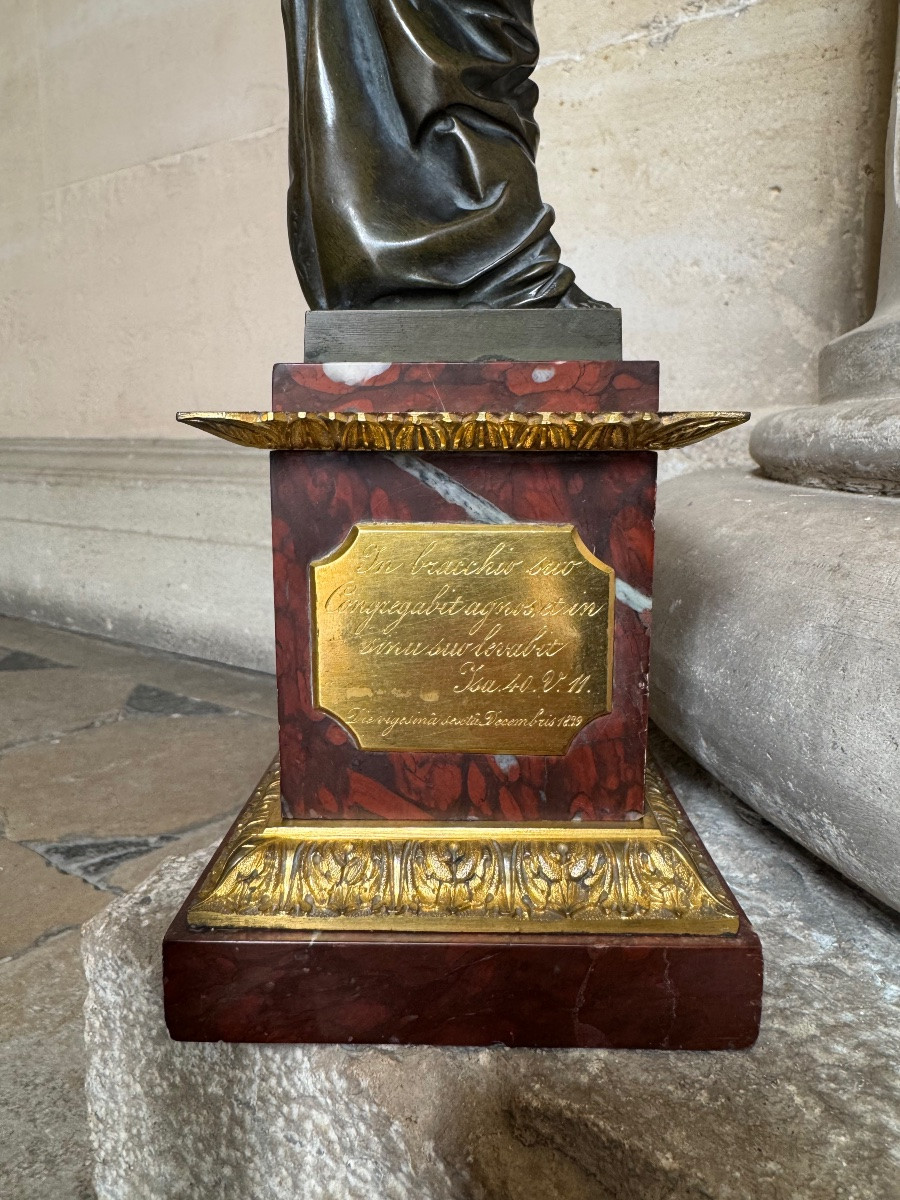 Paire De Statuettes Religieuses, Italie 1839-photo-1