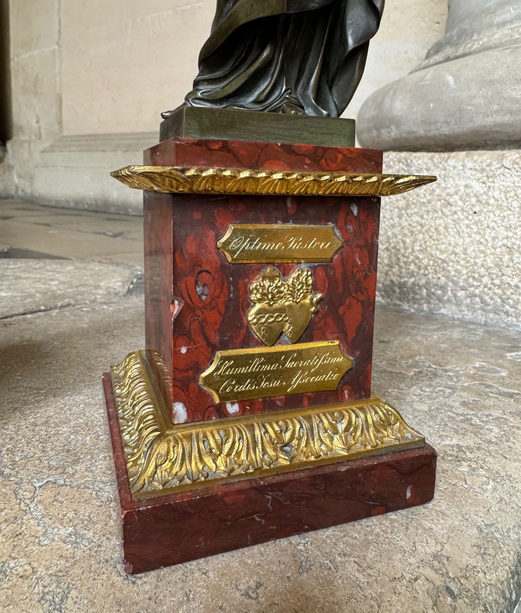 Paire De Statuettes Religieuses, Italie 1839-photo-2