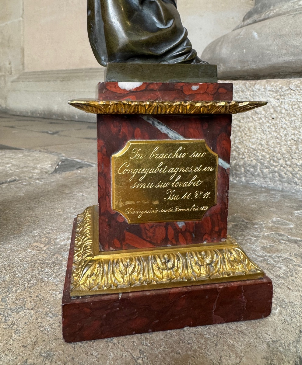 Paire De Statuettes Religieuses, Italie 1839-photo-5
