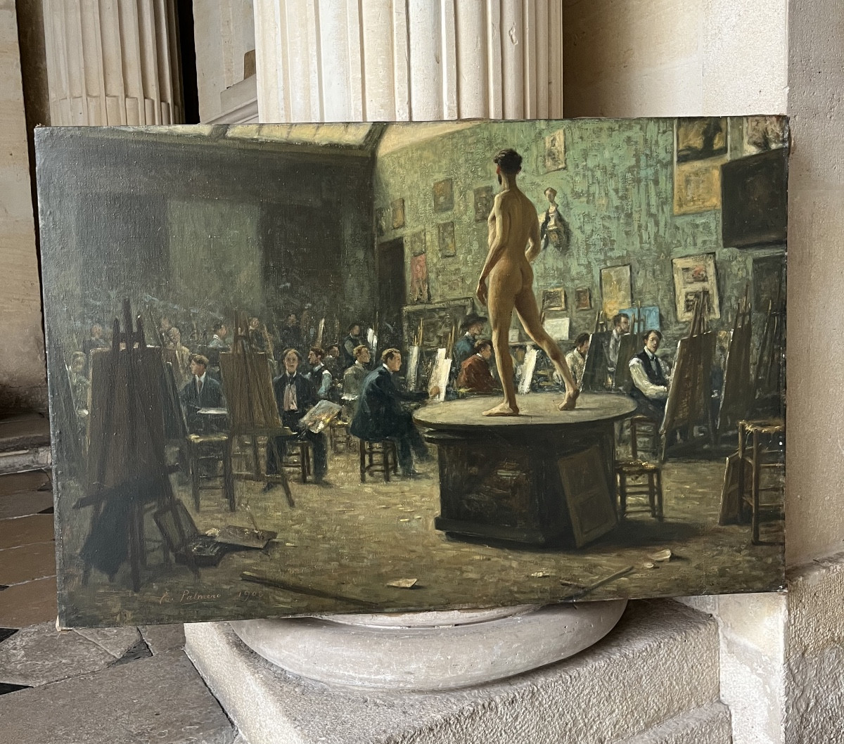 L’Atelier De Gabriel Ferrier, Par Joseph Émile Palmero En 1908