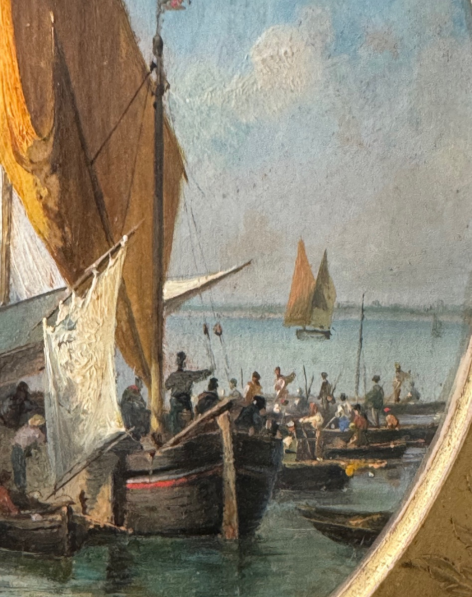 Voiliers Sur La Lagune, Luigi Querena -photo-2