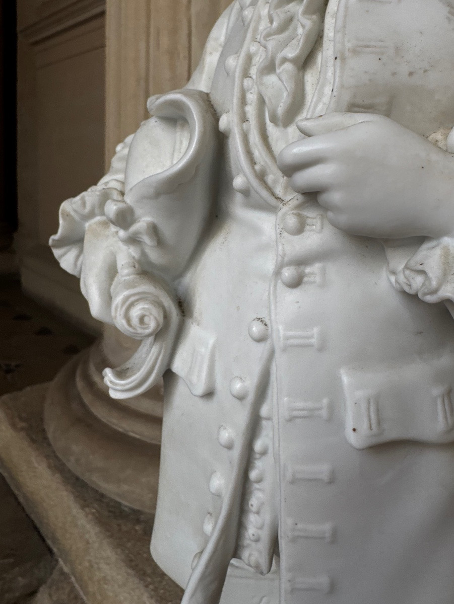 Georg Friedrich Haendel, Large 19th Century Bisque Statuette, Sèvres (in The Spirit Of)-photo-2